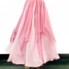 Pink Light-Pink Chiffon Skirt with petals. Ameynra Belly Dance design Size M New