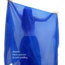 Veil for Belly Dance. Blue Chiffon. 2.5 yards by 54 inches. New
