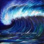 Ocean storm, tidal wave. Beautiful. Original drawing on paper. By Sofia Goldberg
