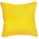 Yellow crushed velvet Pillow 16x16" new. Ameynra home decor