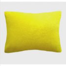 Yellow Velvet Pillow 14.5 x 10.5 inches. Soft. New. Decorative