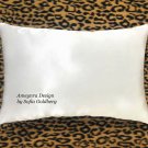 White Satin Decorative Pillow 16 x 12 inches, Rectangle. Small Size. New, soft