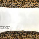 White Satin Decorative Pillow 16 x 10 inches, Rectangle, long. New, soft