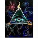 Absolute. Creator of the Universe. Esoteric Art Acrylic Painting 16x20" Original