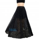 Black Lace Maxi Skirt, from Ameynra Gothic line. Size S. New