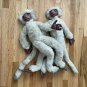 Two (2) PLIO Plush Sifika Lemur (Large Monkeys) Toys from Disney Dinosaur Movie