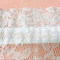 White Lace Kitchen Valance Horizontal Mini Curtain