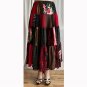 Gypsy Style Patchwork Mid-calf Skirt Ameynra design Size M New