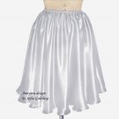 Light-gray Satin Mini Skirt, Size S, New Light-gray Satin Mini Skirt, Size S, New