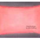 Coral-pink Satin Decorative Pillow 16x12 Rectangular. New