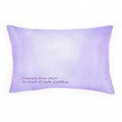 Lavender Satin Decorative Pillow 16x12 Rectangular. New
