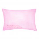 Light Pink Satin Decorative Pillow 16x12 Rectangular. New
