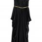 Evening gown / prom dress. Elegant, black, with rhinestones. Size M. Long