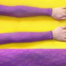 Light Purple mesh sleeves armbands for belly dance, costume or evening. Size M/L