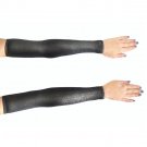 Sleeves for dance costume. Dark gray-silver metallic. Size M/L. New