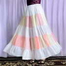 Ameynra design patchwork skirt. Multicolor. Chiffon color blocks. Size S/M. New