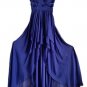 Blue chiffon high low dress. Long, lined. Beautiful! Size 1/2 fits size XS