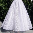 White lace maxi skirt. Ameynra design. Size S small