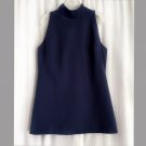 Black Halo women' s top, very dark navy-blue, size 6. Sleeveless, nice, elegant