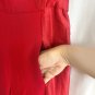 Black Halo women's jumpsuit, strapless, long, wide leg. Red. Size 2. New