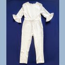 Black Halo women's jumpsuit with ruffled sleeves. Off white. Size 14 (plus size)