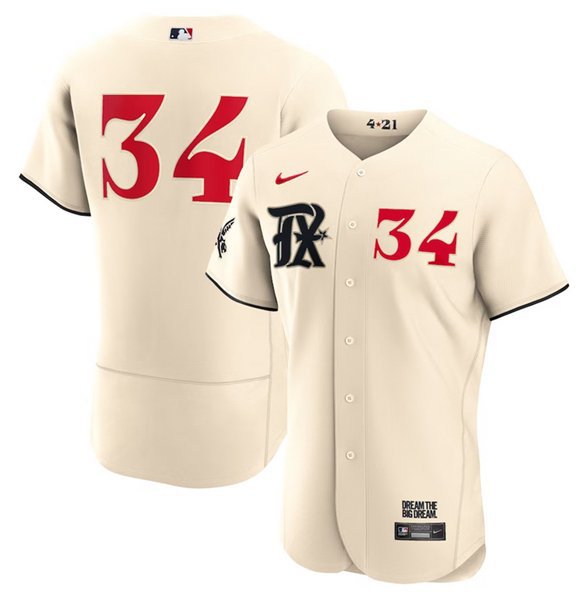Throwback Nolan Ryan Texas Rangers #34 White Mens Size Large Baseball Jersey
