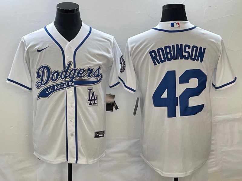 Los Angeles Dodgers #42 Jackie Robinson Flexbase Jersey Grey