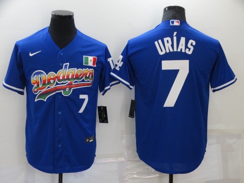 Men's Julio Urias Dodgers Mexico Jersey - All Stitched