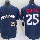 Men's Majestic Minnesota Twins #25 Byron Buxton Authentic Cream