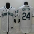 Seattle Mariners #27 Jesse Winker Aqua Flex Base Stitched Jersey