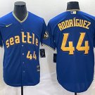 Julio Rodríguez #44 Seattle Mariners Jersey (Grey) - Tops & T