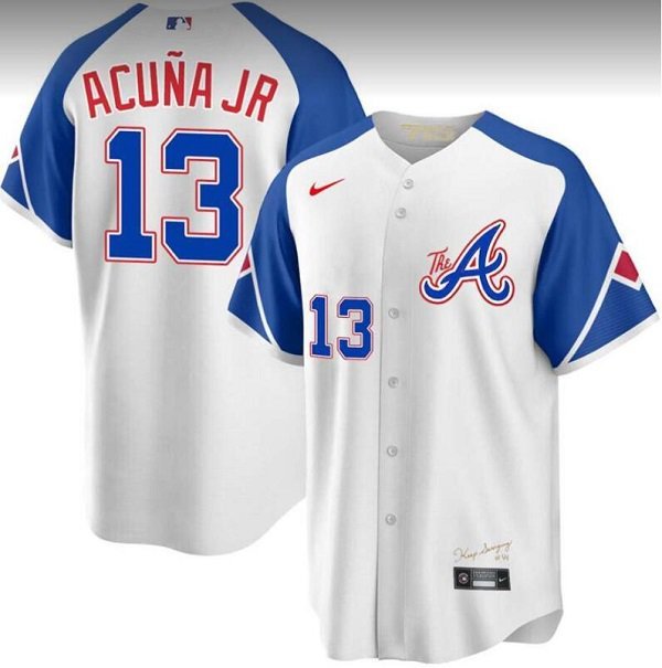 Atlanta Braves Ronald Acuña Jr #13 Shirt, Ronald Acuña Baseball Shirt, Ronald  Acuña Jr. Baseball Player, MLB Baseball Jerseys - Printiment