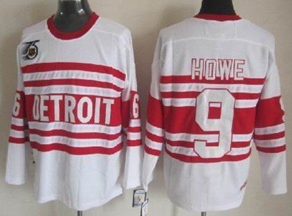 Gordie Howe Detroit Red Wings CCM Authentic Winter Classic Throwback Jersey  (Red)