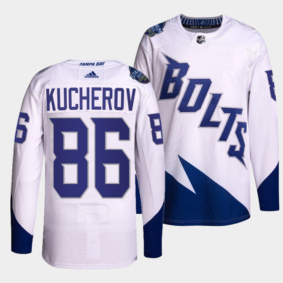 Andrei Vasileskiy #88 Tampa Bay Lightning White Gasparilla Jersey 2023