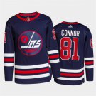 Men's Winnipeg Jets #81 Kyle Connor White 2022 Reverse Retro