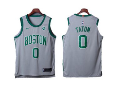 Jayson tatum grey on sale jersey