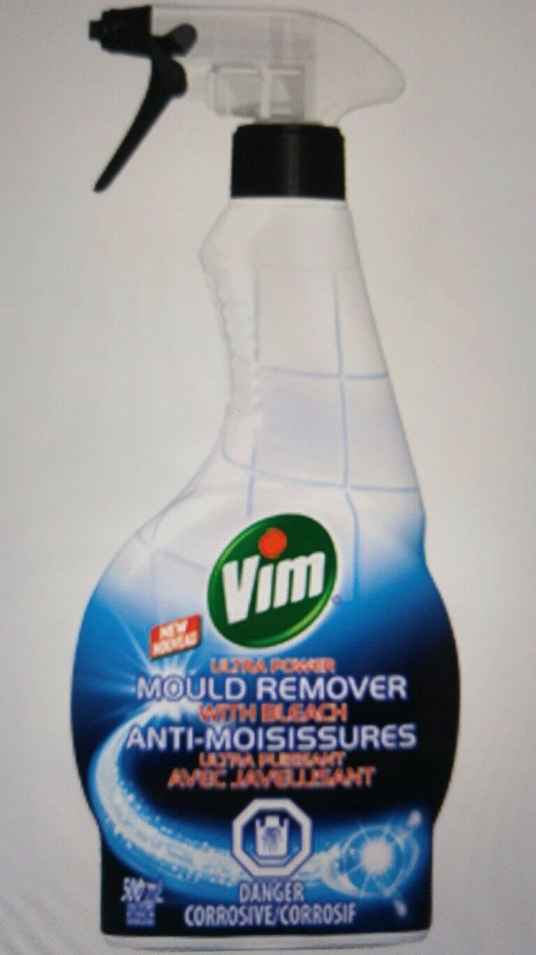 Vim Cleaner Ultra Power Mould Remover with Bleach 6 x 500ml Canadian