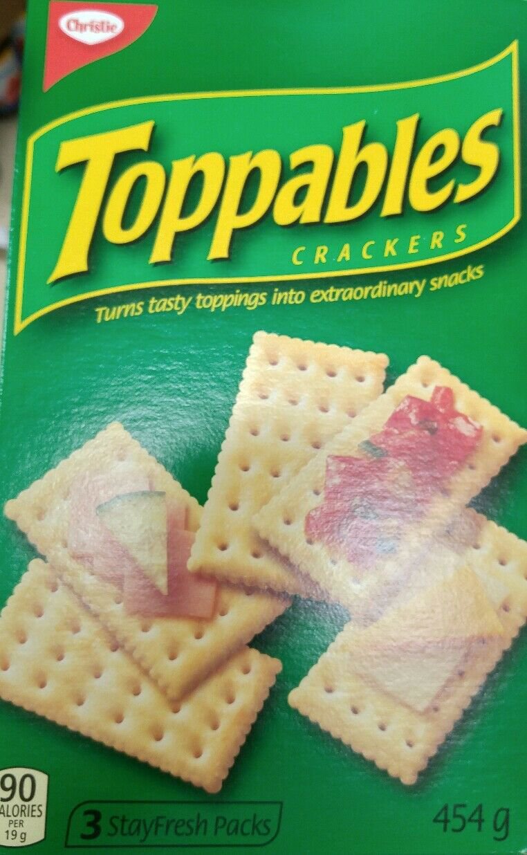 Christie Toppables Crackers 6 boxes 454g each Canadian made