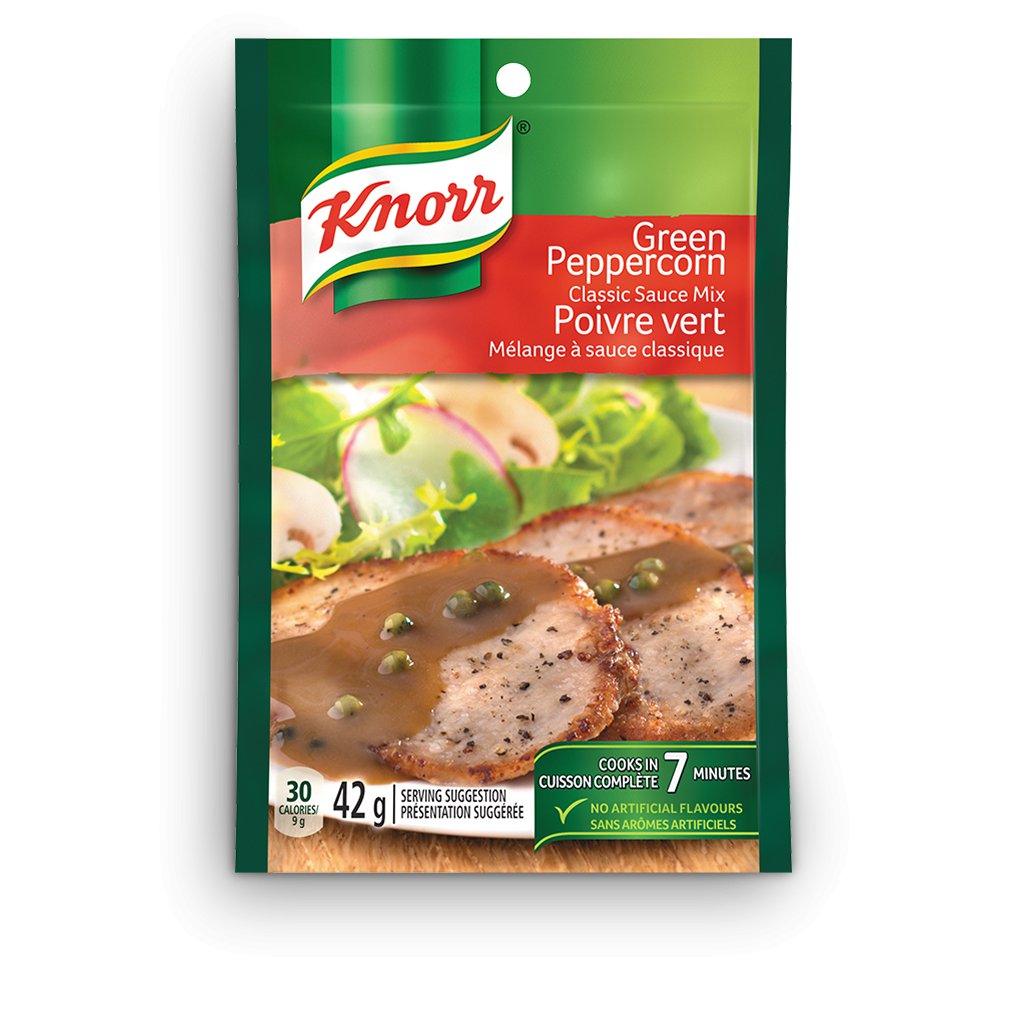 Knorr Green Peppercorn Sauce Mix 42g x 10 packages Canadian