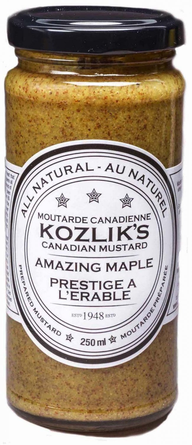 Kozlik’s Canadian Mustard Amazing Maple 4 x 250ml Canadian