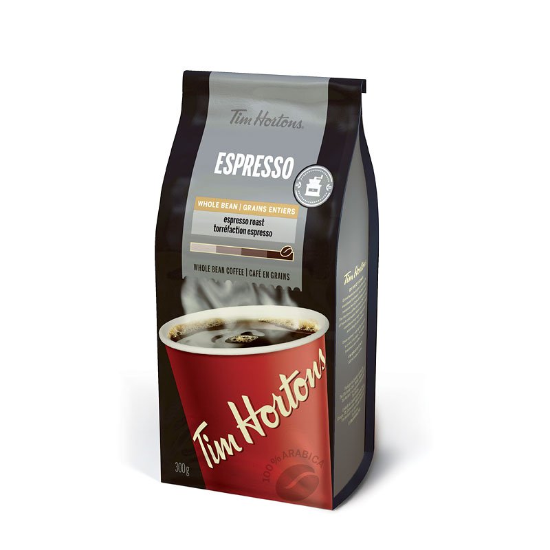 Tim Hortons Whole Bean Espresso 5 x 300g bags Canada