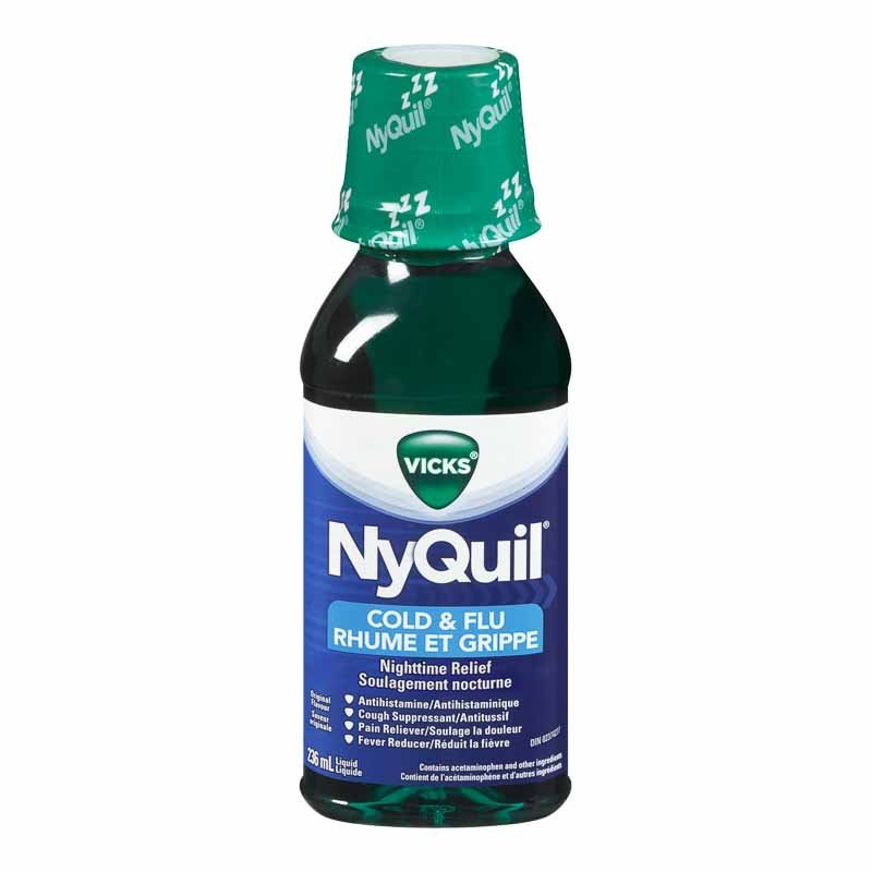 Vick’s NyQuil Cold & Flu Nighttime Relief 2 x 236ml Canada