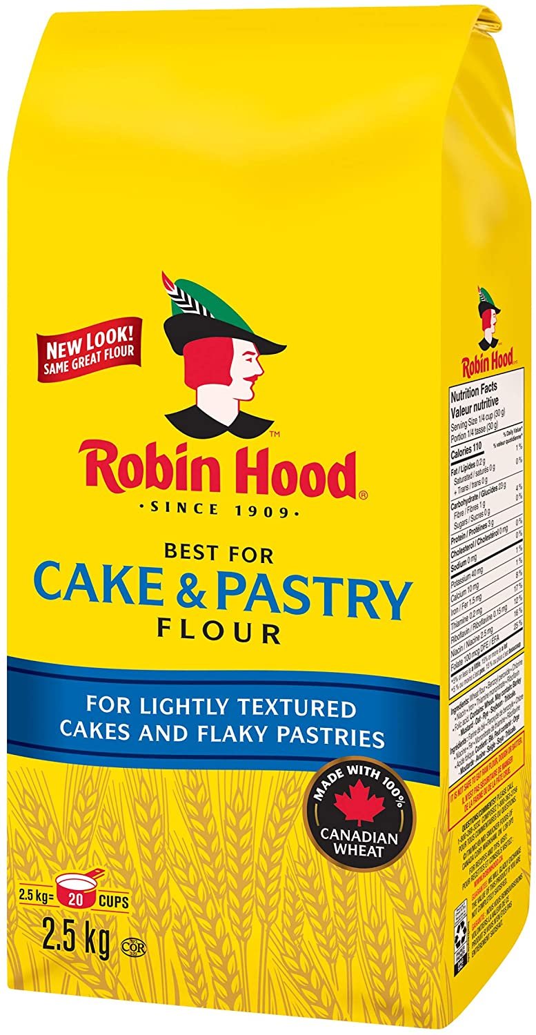 Robin Hood Cake & Pastry Flour 2 x 2.5kg bags Canada