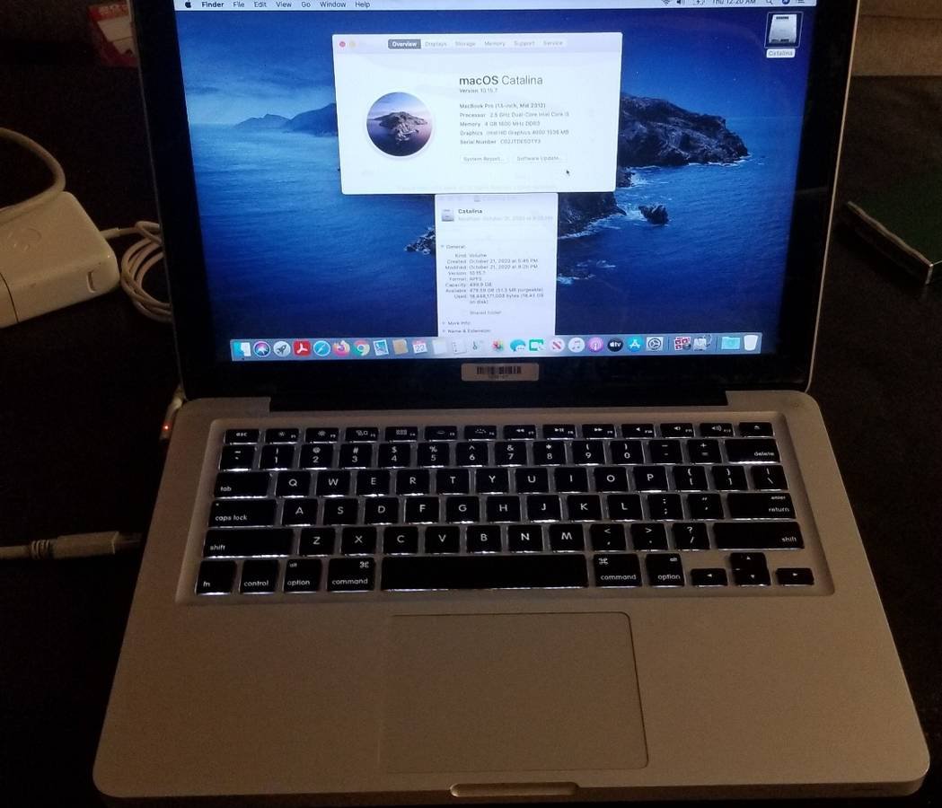 APPLE MACBOOK PRO intel i5 processor 500GB storage