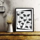 Printable Design frame art " Autumn plant 4"