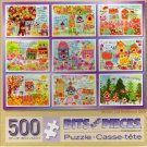 Bits And Pieces - Blooms And Birdhouses Quilt 500 Piece Puzzle - Denise Urban