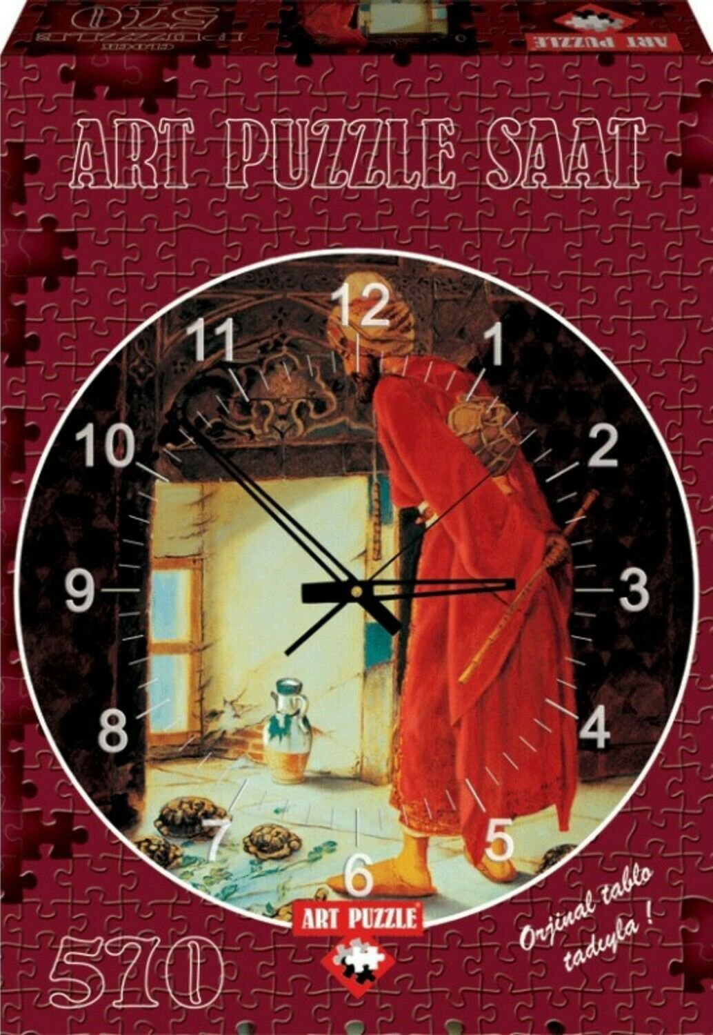 Turtle Trainer 570 Piece Clock Puzzle - Osman Hamdi Bey