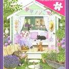 Otter House 1000 Piece Puzzle - Summer Garden Cats