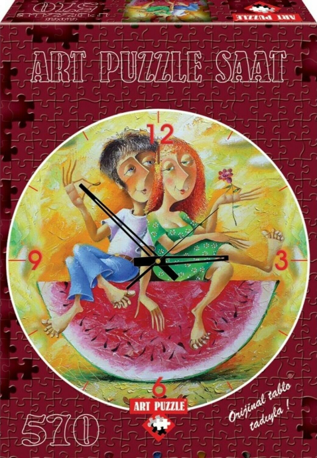 Love The Red 570 Piece Clock Puzzle - Yury Matsik