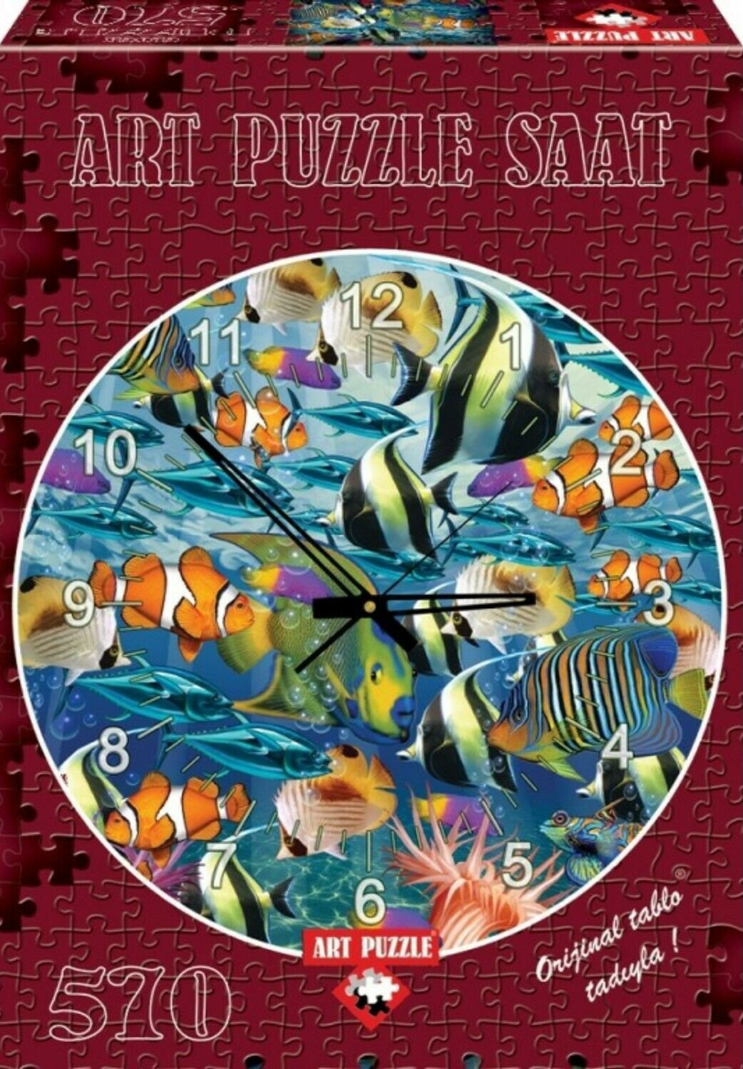 Multi Fish 570 Piece Clock Puzzle - John Enright